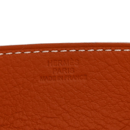 Hermes Taurillon Clemence Mises et Relances Change Tray Potiron Fauve 5 of 7