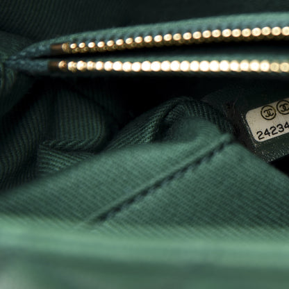 Chanel Caviar Quilted Small Coco Handle Flap Green 8 of 11