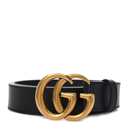 Gucci Calfskin Double G 30mm Belt 80 32 Black 1 of 4