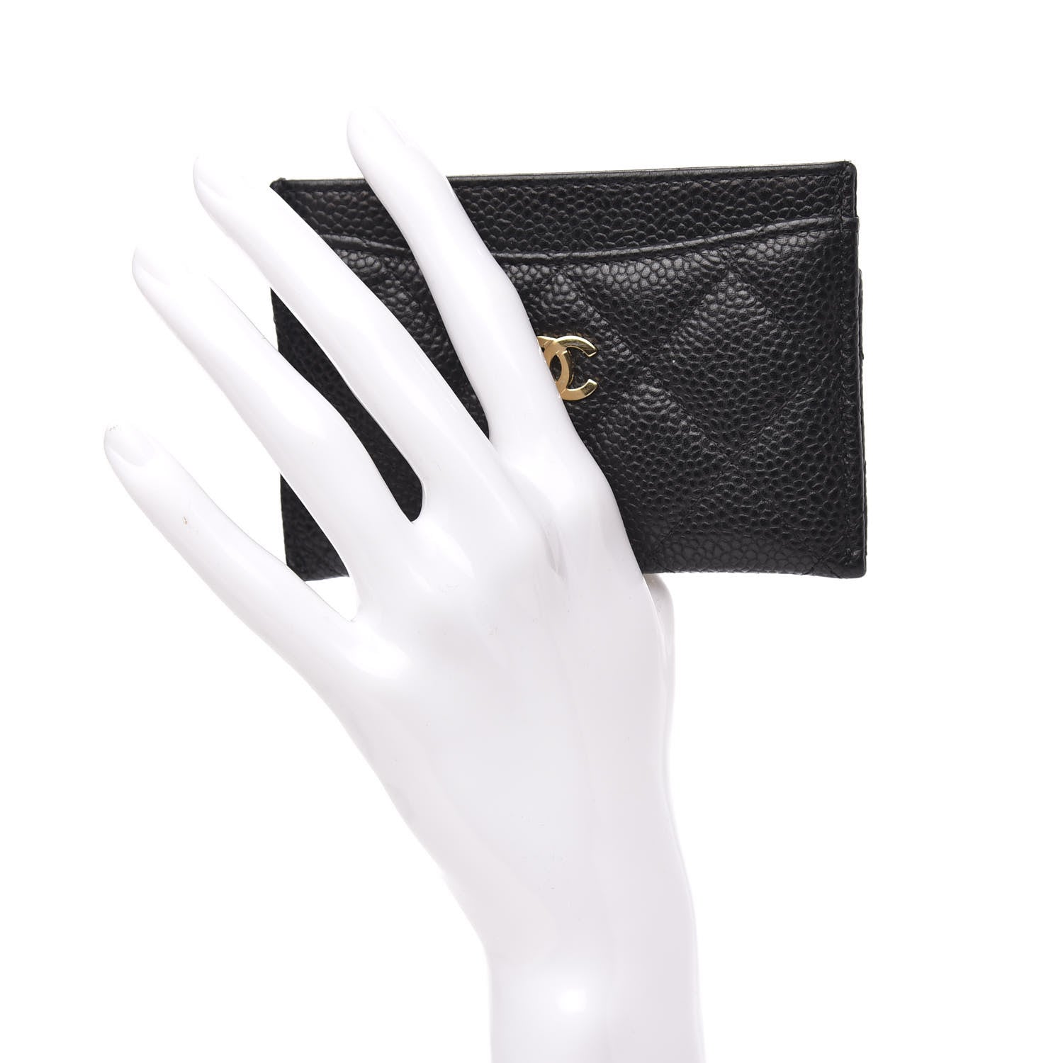 Chanel Caviar Quilted Card Holder Black 2 of 10