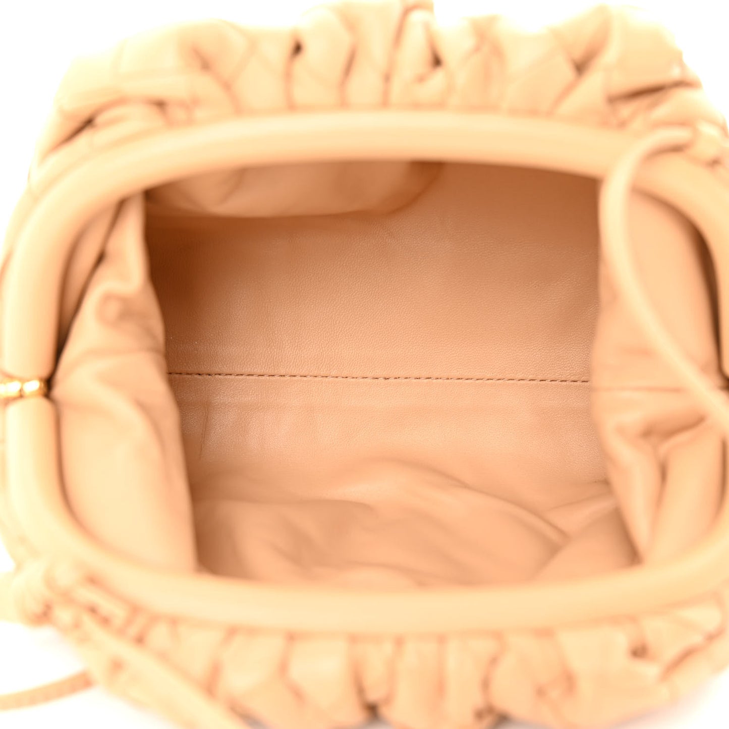Nappa Intrecciato The Mini Pouch Almond