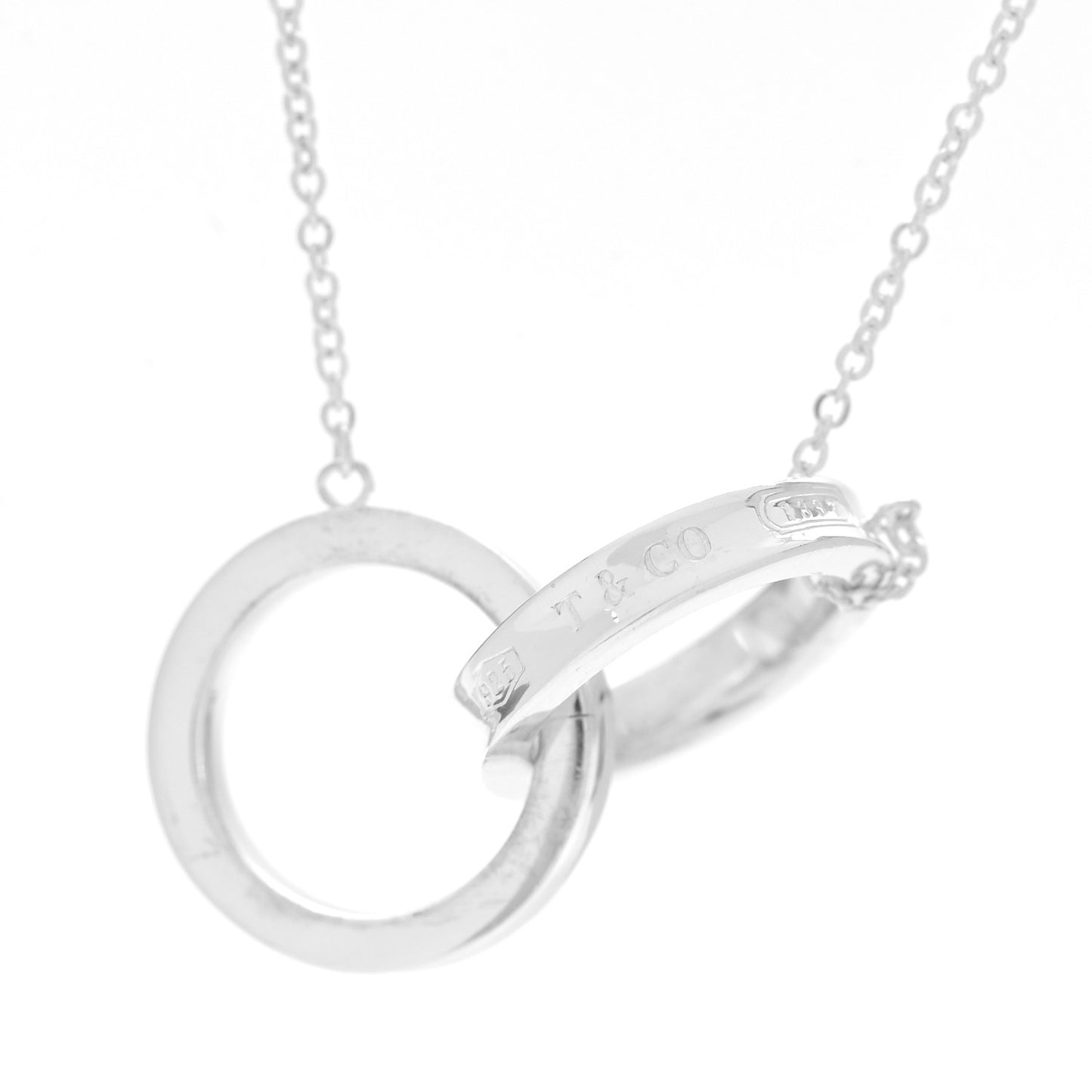 Sterling Silver 1837 Interlocking Circles Pendant Necklace
