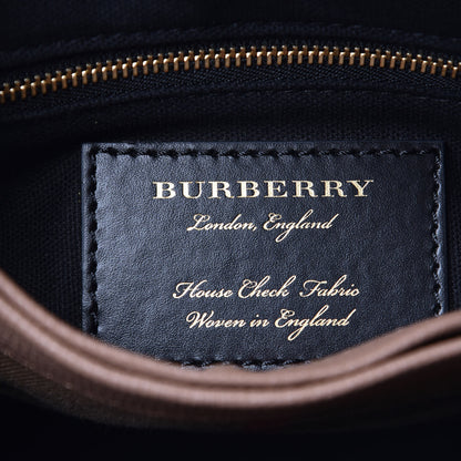 Burberry Derby Calfskin House Check Small Camberley Dark Sand 6 of 9