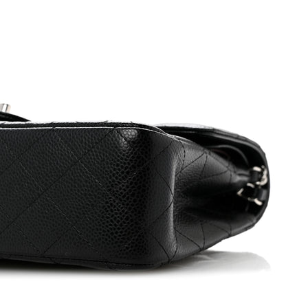 Chanel Caviar Quilted Medium Double Flap Black 10 of 11