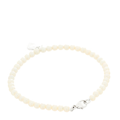 Tiffany Sterling Silver Pearl Return To Tiffany Heart Tag Bead Bracelet 3 of 4