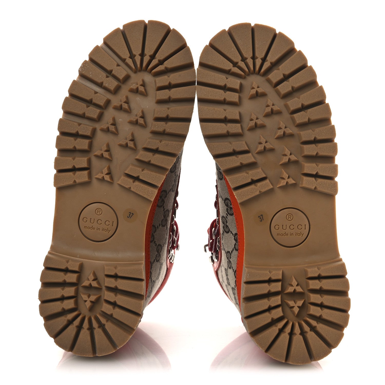 Gucci X THE NORTH FACE Monogram Textured Calfskin Hiking Ankle