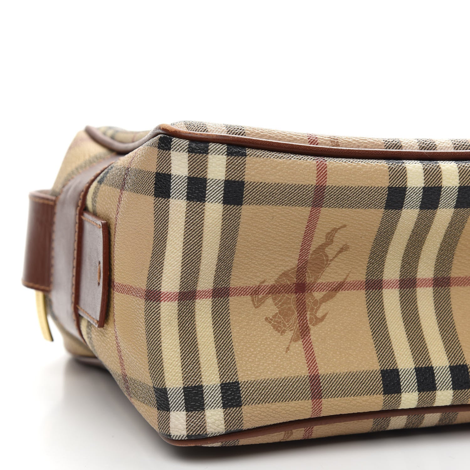 Burberry Haymarket Check Crossbody Bag Brown 8 of 10