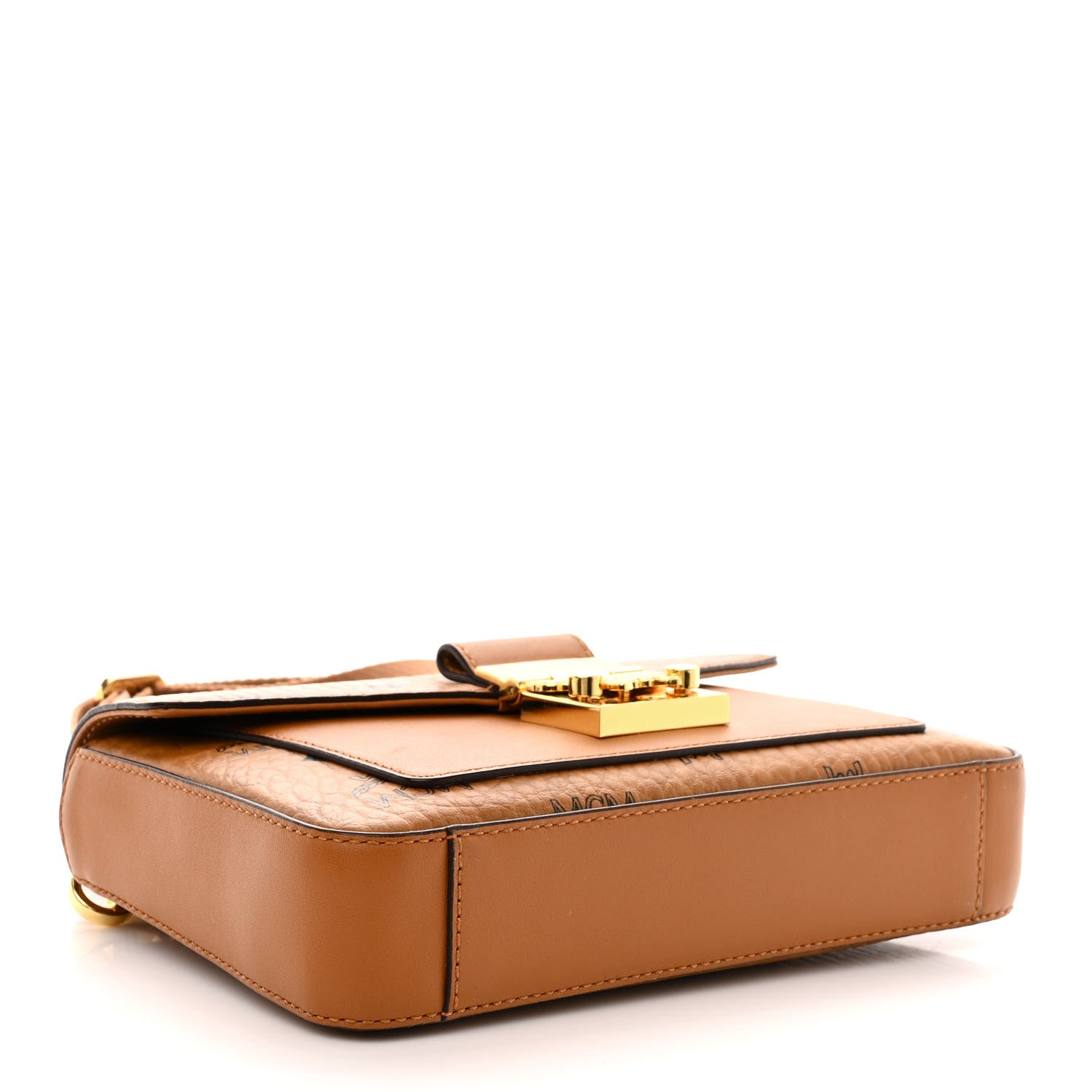 MCM Visetos Small Millie Crossbody Belt Bag Cognac 4 of 10