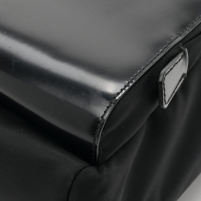 Prada Nylon Brushed Calfskin Mini Backpack Black 11 of 13