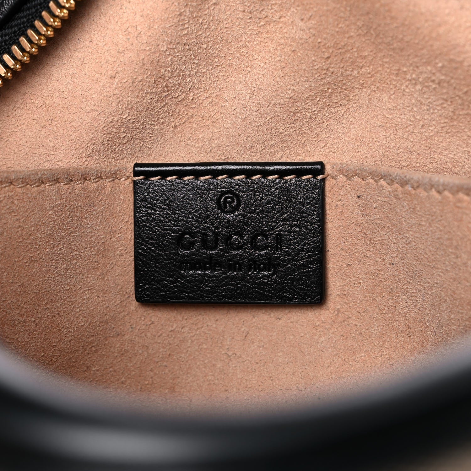 Gucci Monogram Matelasse Diagonal Small GG Marmont Chain Shoulder Bag Beige Black 6 of 15