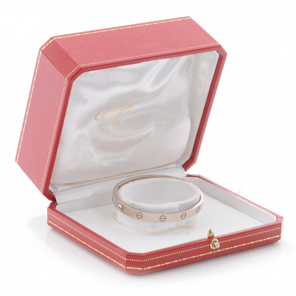 Cartier 18K White Gold LOVE Bracelet 17 4 of 6