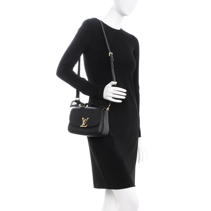 Louis Vuitton Grained Calfskin Vivienne NM Black 2 of 8