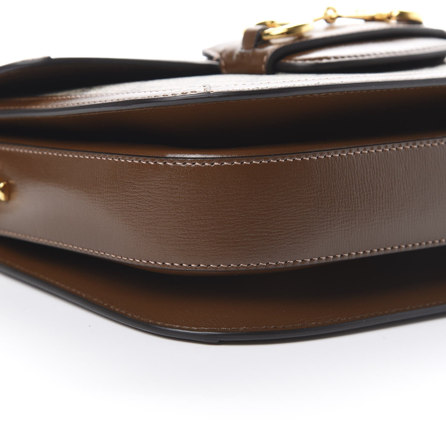Gucci GG Supreme Monogram Horsebit 1955 Shoulder Bag Beige Brown Sugar 9 of 11