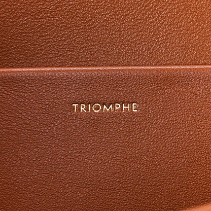 Celine Triomphe Canvas Calfskin Medium Triomphe Bag Tan 7 of 13
