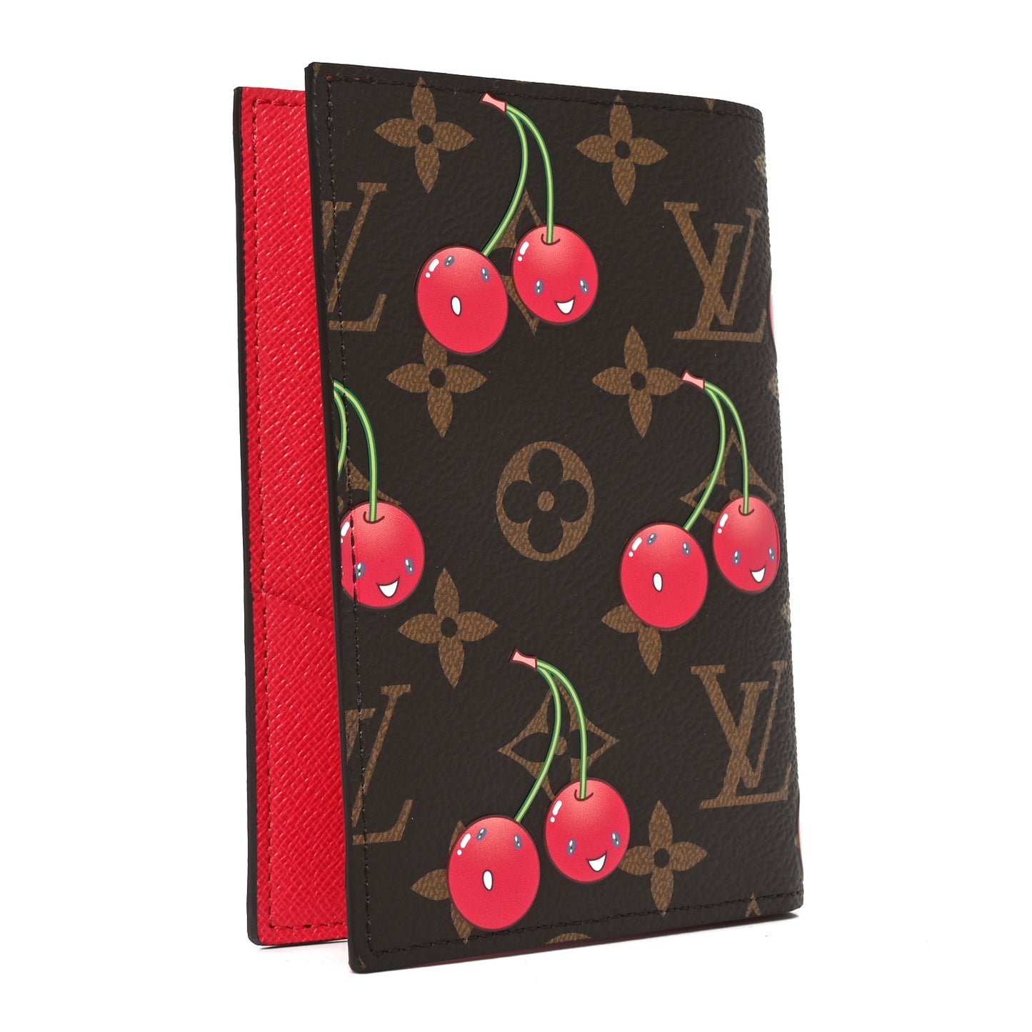 LV X TM Monogram Cerises Passport Cover