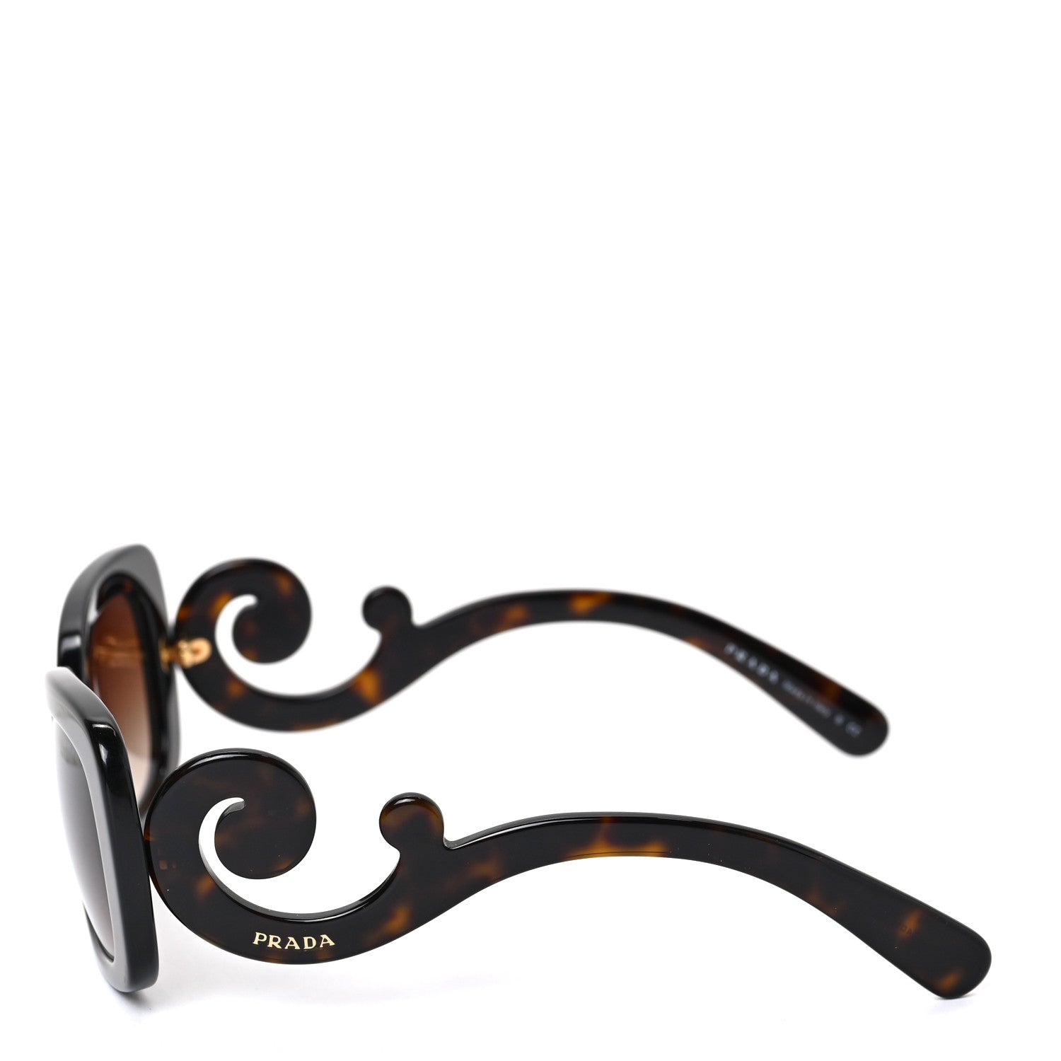 Prada Acetate Baroque Sunglasses SPR 27O Tortoise 3 of 6
