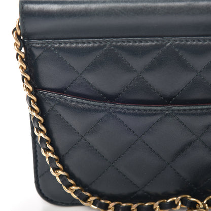 Chanel Lambskin Quilted Mini Crossing Times Flap Green 13 of 20