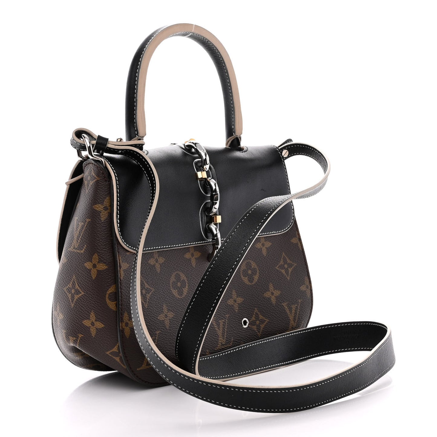 Calfskin Monogram Chain It Bag PM Black