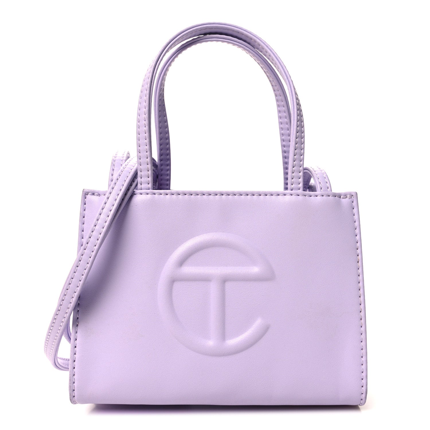 Telfar Vegan Leather Small Shopping Bag Lavender 1 of 9