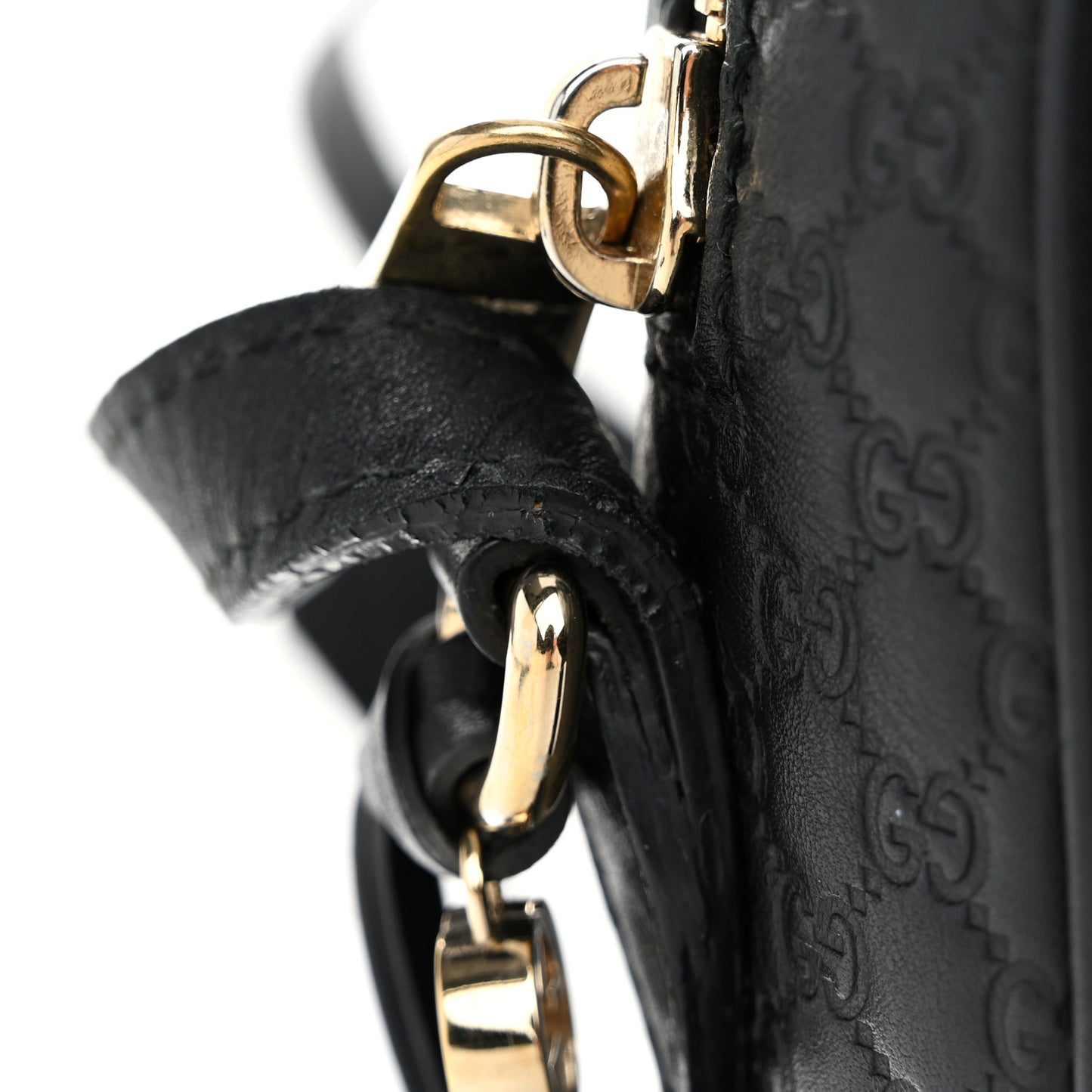 Microguccissima Mini Bree Messenger Bag Black
