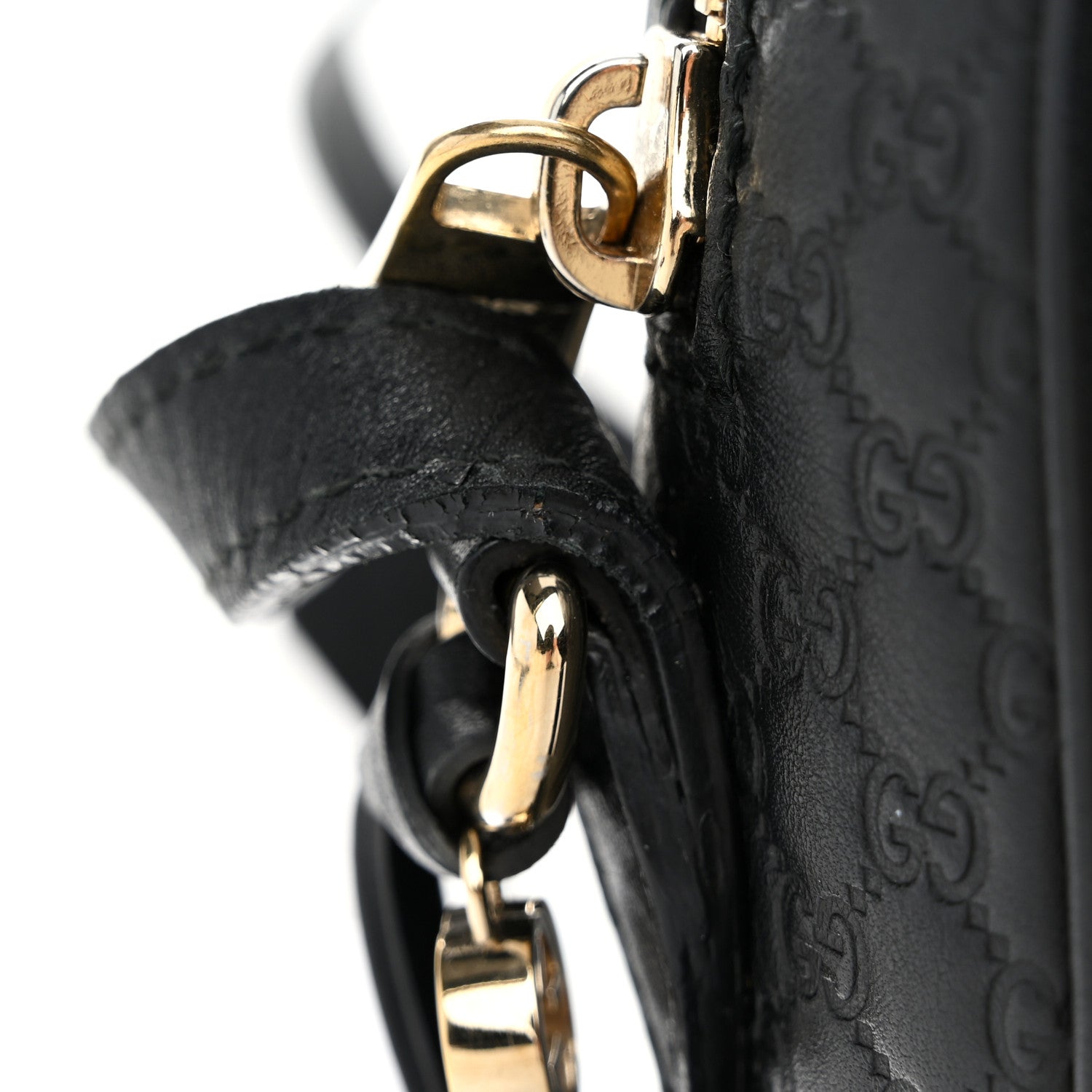 Gucci Microguccissima Mini Bree Messenger Bag Black 11 of 12