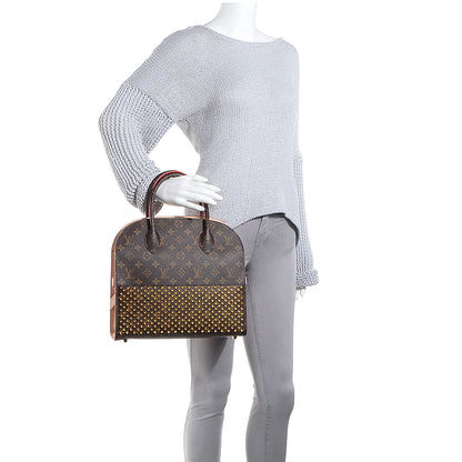 Louis Vuitton Monogram Calf Hair Spikes Iconoclasts Christian Louboutin Tote Red 2 of 8
