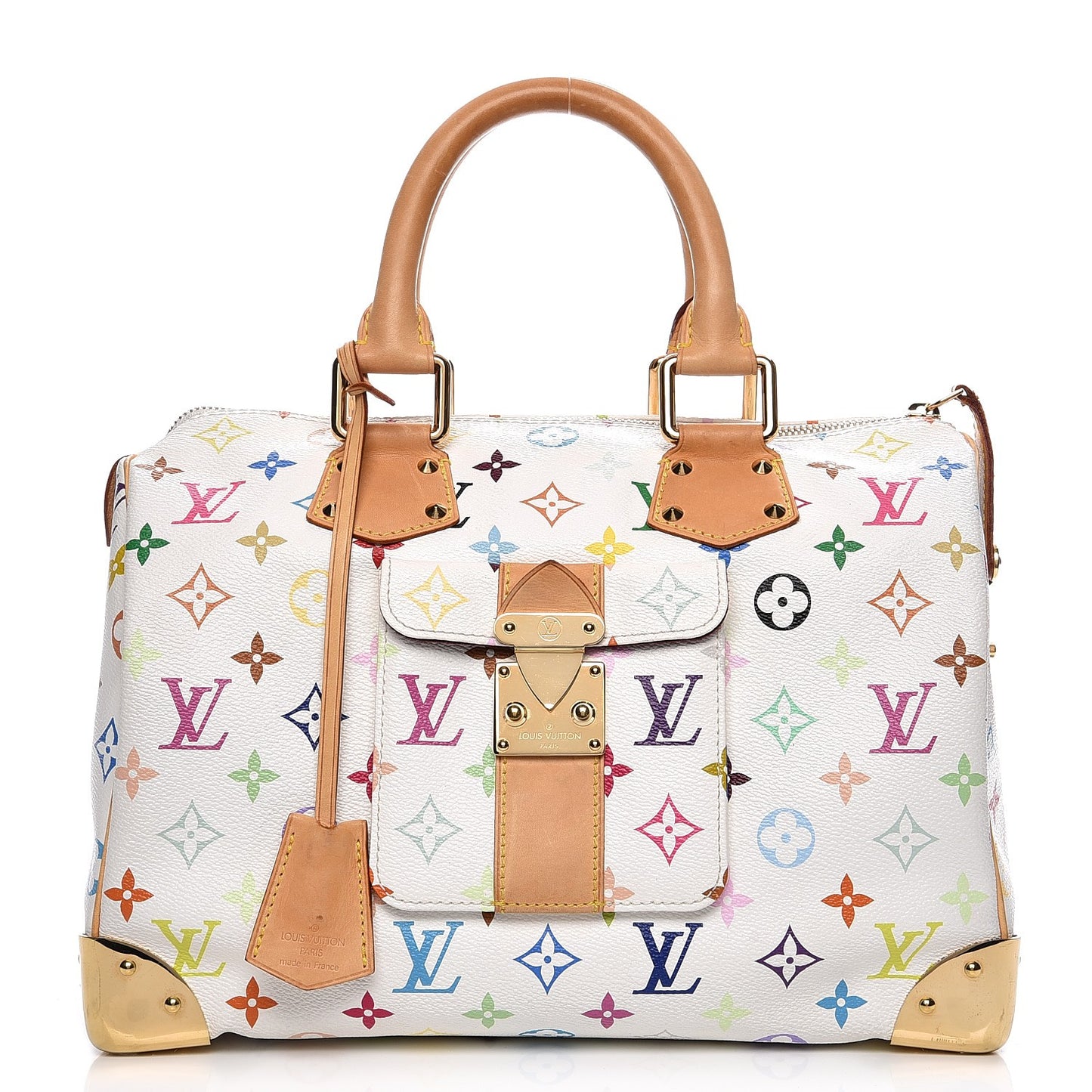 Monogram Multicolor Speedy 30 White