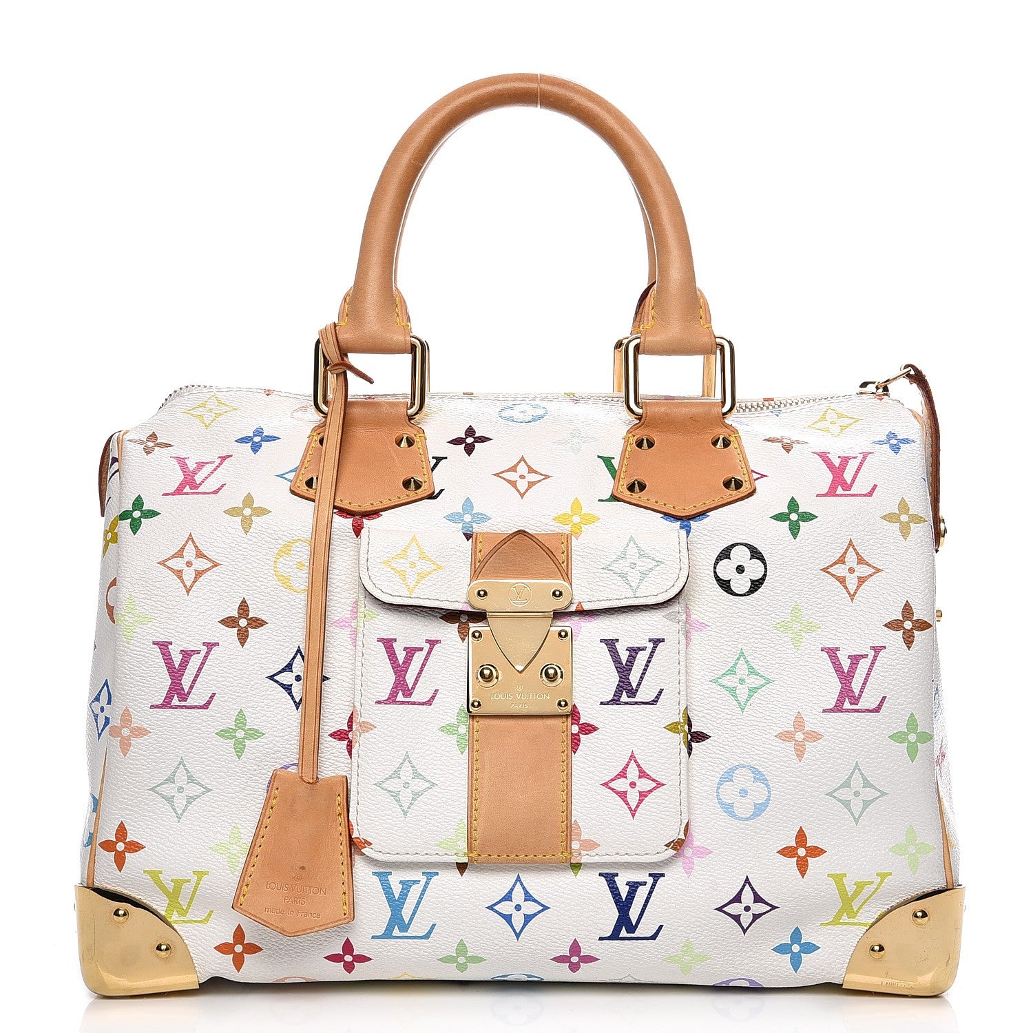 Louis Vuitton Monogram Multicolor Speedy 30 White 1 of 12