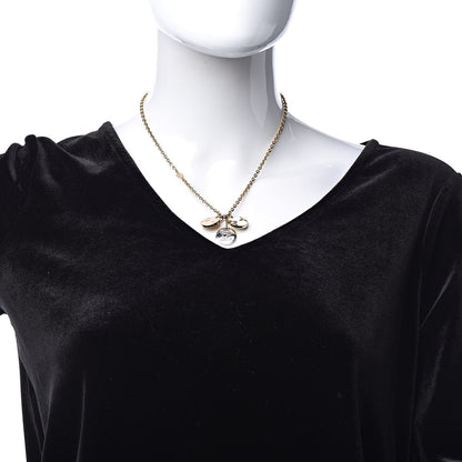 Louis Vuitton Monogram Charms Necklace Gold 2 of 5