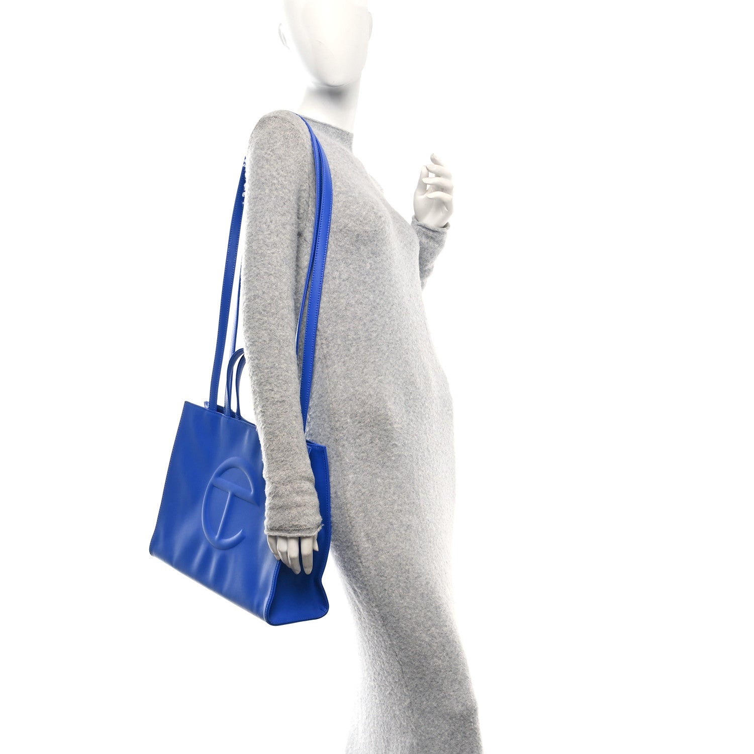 Telfar Vegan Leather Medium Shopping Bag Painters Tape 2 of 10