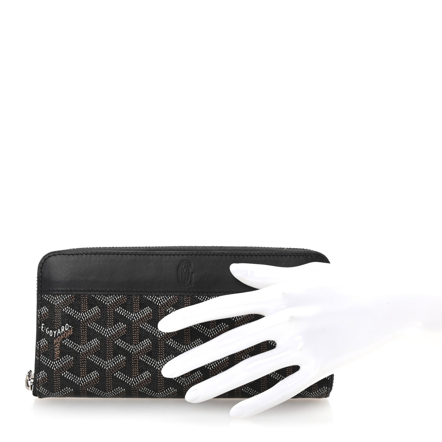 Goyardine Matignon Zip Around GM Wallet Black