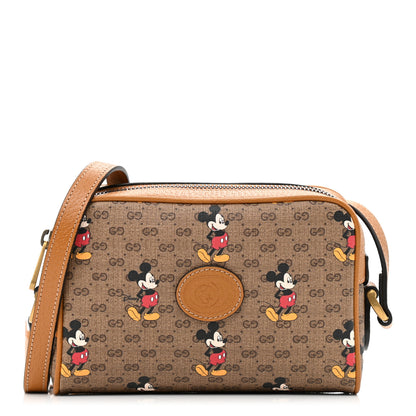 Gucci X DISNEY Mini Vintage GG Supreme Monogram Mickey Mouse Shoulder Bag Beige Vintage Sun Oil 1 of 10