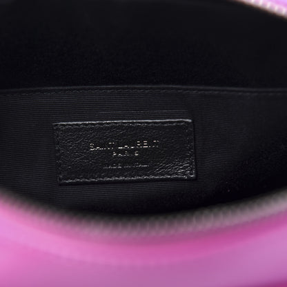 Saint Laurent Calfskin Matelasse Monogram Lou Camera Bag Electric Fuchsia 9 of 11