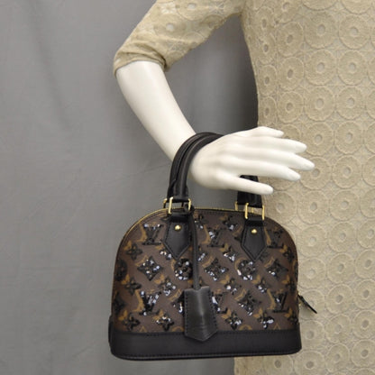 Louis Vuitton Monogram Sequins Eclipse Alma BB Black 2 of 7