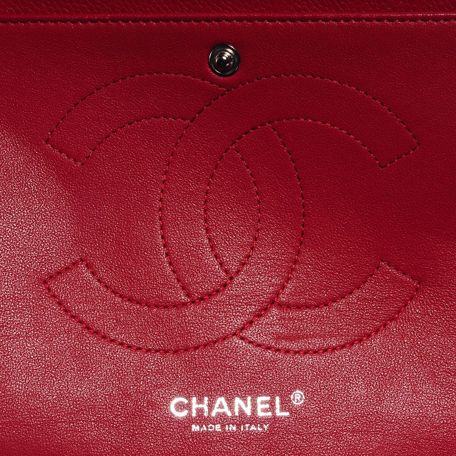 Chanel Caviar Jumbo Double Flap Red 7 of 9