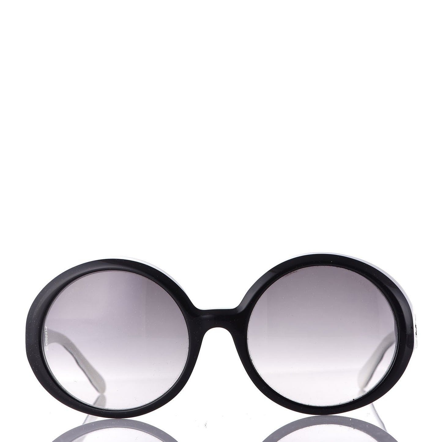 Quilted CC Mod Sunglasses 5120 Black White