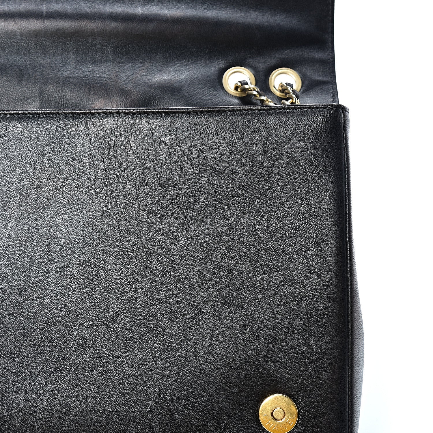 Chanel Lambskin Quilted Medium Diamond CC Flap Black 11 of 20