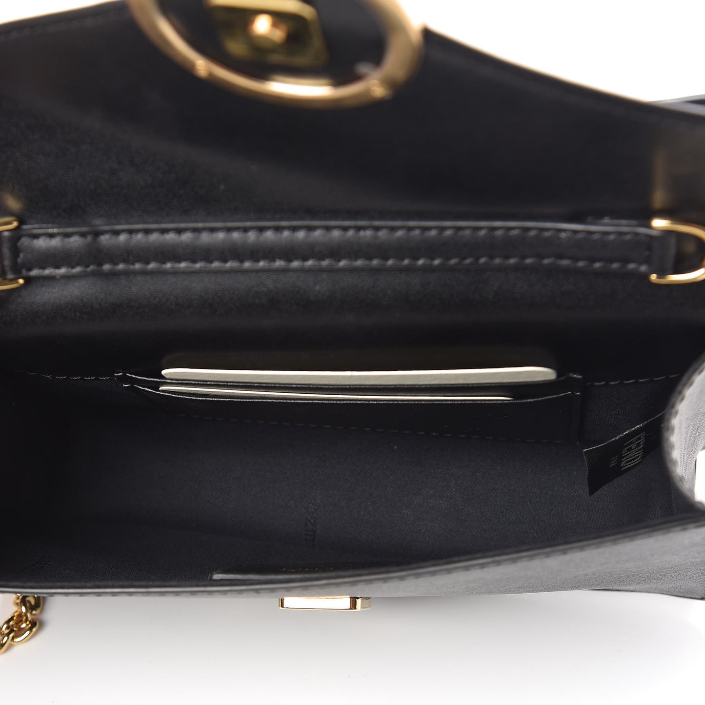 Vitello Liberty Lucido F is Fendi Envelope Belt Bag Black