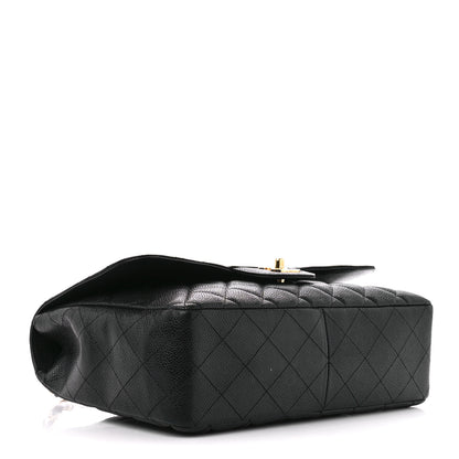 Chanel Caviar Quilted Jumbo Single Flap Black 4 of 11