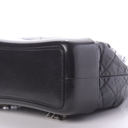 Chanel Aged Calfskin Quilted Small Gabrielle Backpack Black 6 of 10
