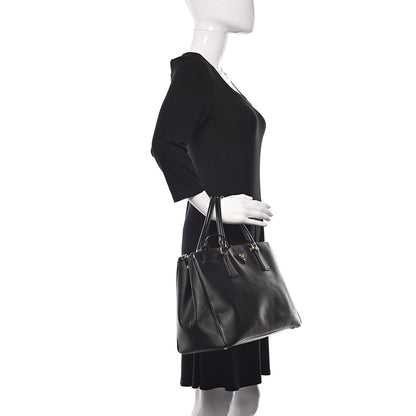 Prada Saffiano Medium Galleria Double Zip Tote Black 3 of 29