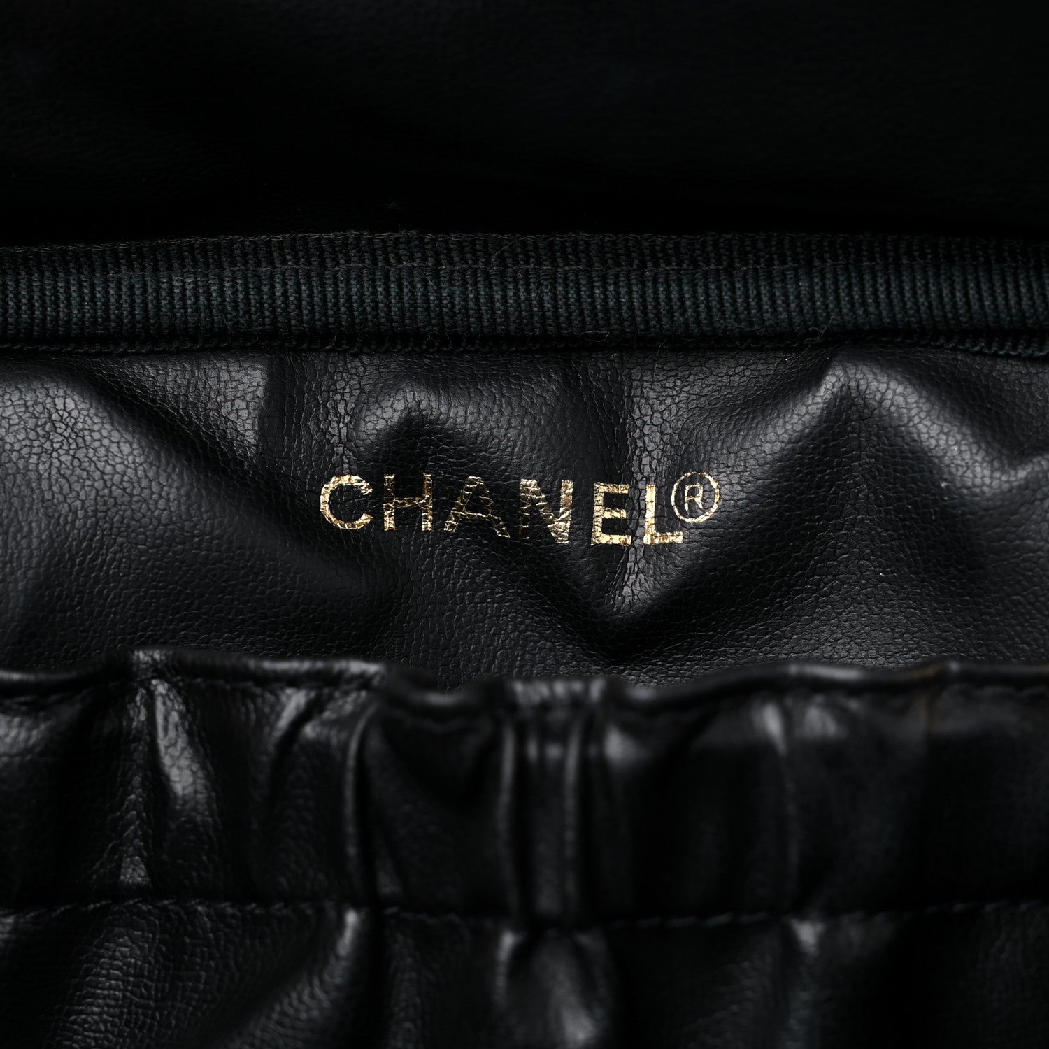 Chanel Lambskin Vanity Cosmetic Case Black 6 of 9