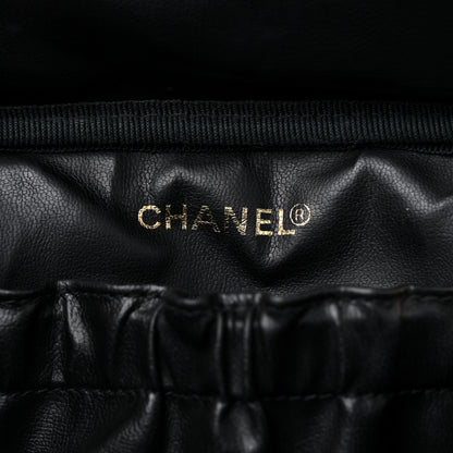 Chanel Lambskin Vanity Cosmetic Case Black 6 of 9