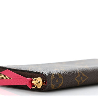 Louis Vuitton Monogram Clemence Wallet Fuchsia 7 of 9