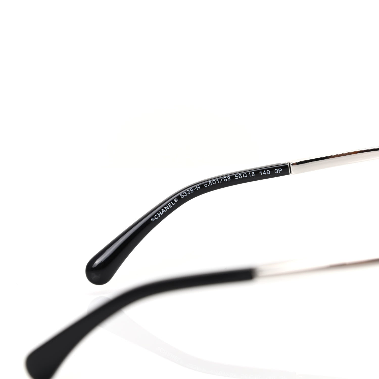Chanel Acetate Pearl Polarized Winter Butterfly Sunglasses 5338-H Black 5 of 7
