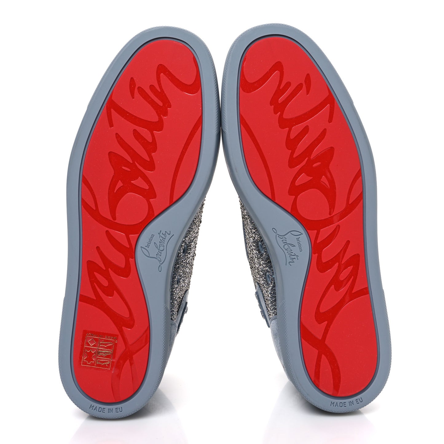 Veau Velours Strass Mens Louis Orlato Flat Sneakers 40 Squale