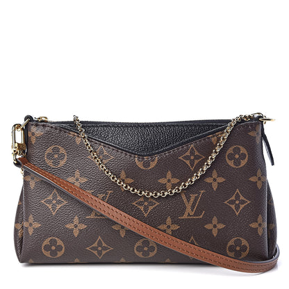 Louis Vuitton Monogram Pallas Clutch Black 1 of 10