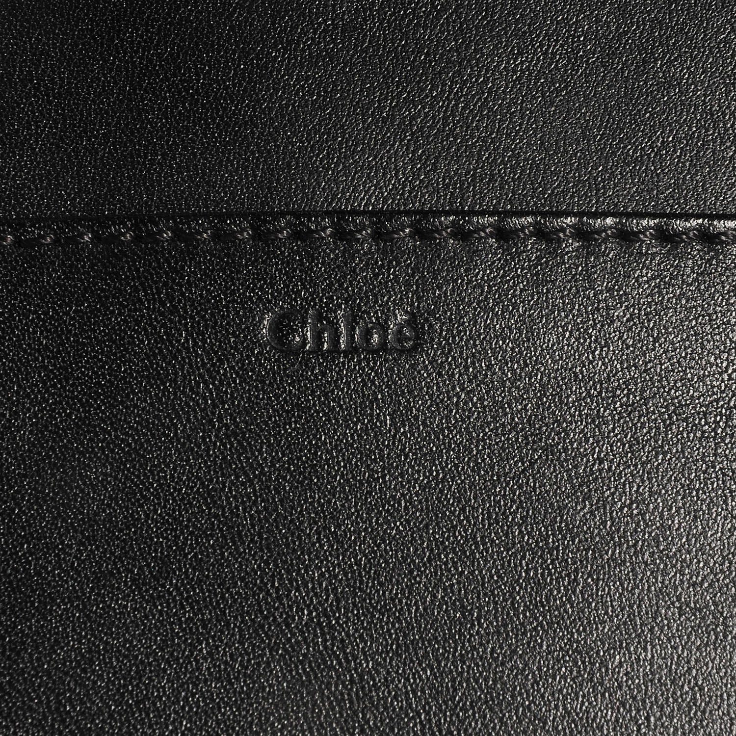 Chloe Perforated Goatskin Large Alice Clutch Anchor Grey 6 of 8