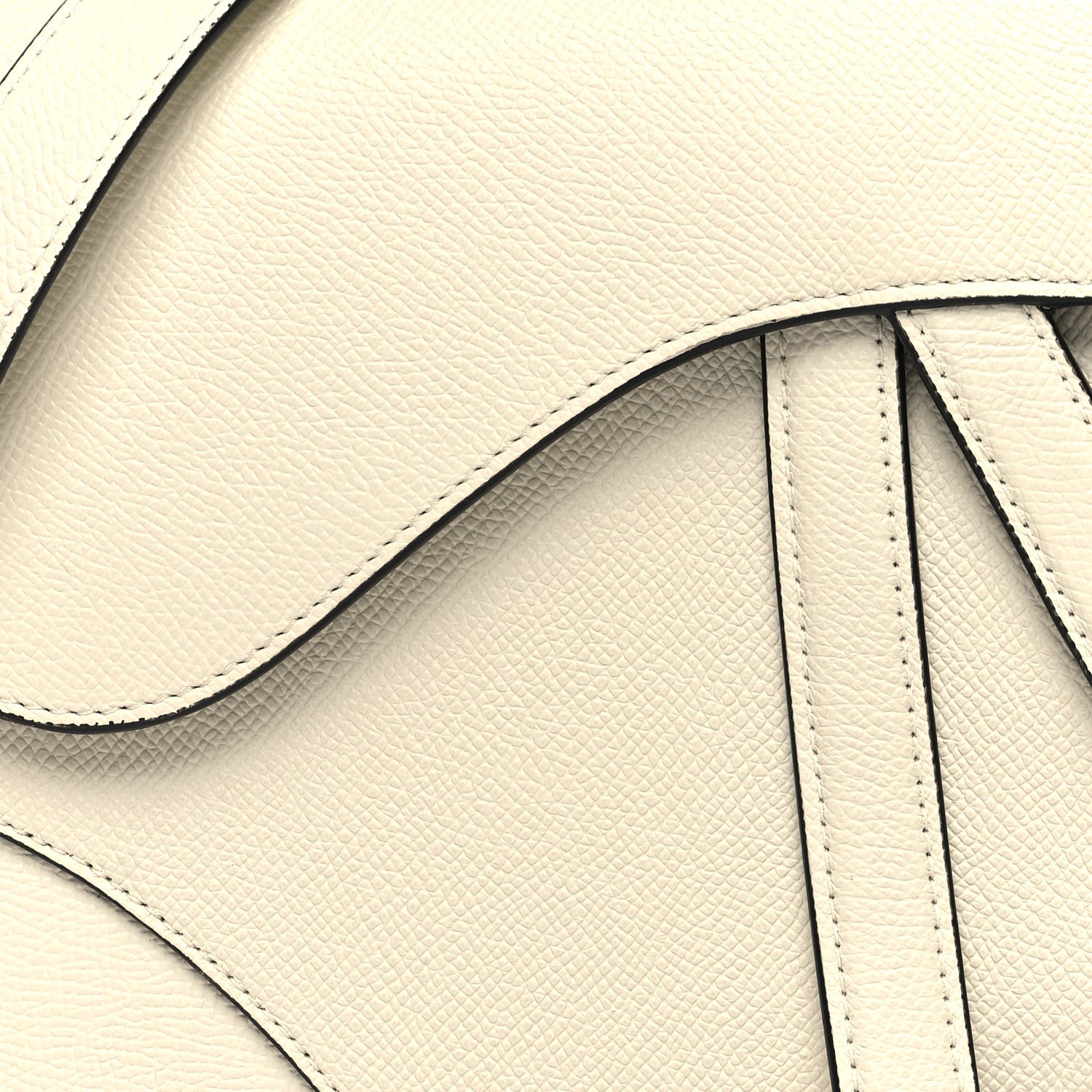 Christian Dior Grained Calfskin Saddle Bag With Strap Latte 8 of 11