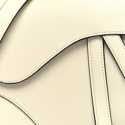 Christian Dior Grained Calfskin Saddle Bag With Strap Latte 8 of 11